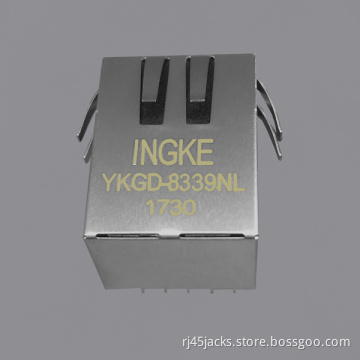 2250022-4 Bel 10/100/1000 Base-T Industrial RJ45 connector jacks